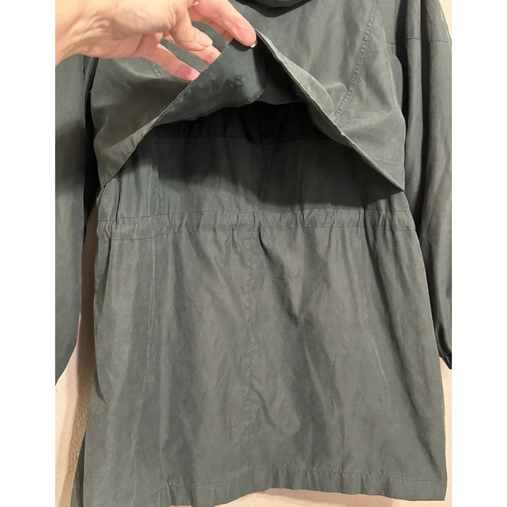 Y2K‎ Vintage Outbrook Womens Green Chore Coat L Full Zip & Button Vented